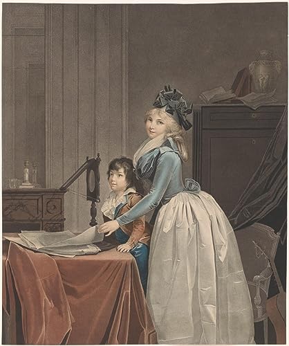 Peinture murale Louise Gély par Jf Cazenave pour grand salon chic