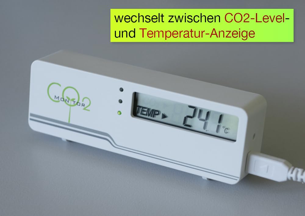 Luftgüte-Messer CO2 Compact - Temperatur Messen