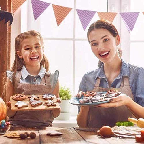 HIQE-FL Herbst Ausstecher,Ausstecher Kürbis mit Gesicht,Blatt Ausstecher,Edelstahl Ausstechformen Set für Kinder… - Image 7