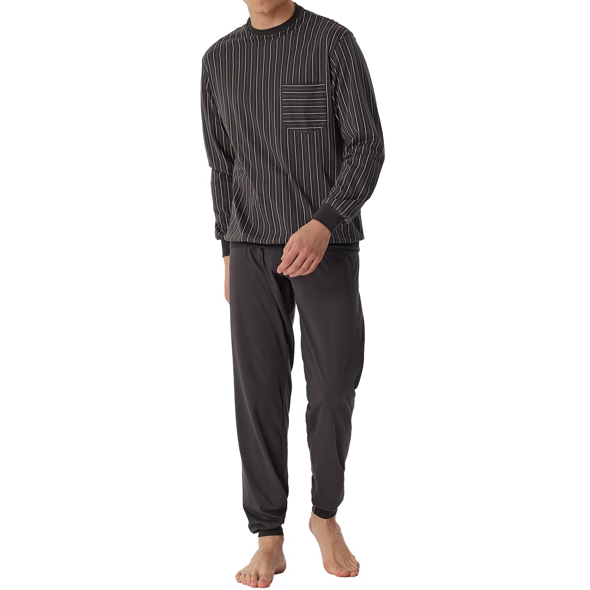 Schiesser Herren Schlafanzug lang mit Bündchen - Nightwear Set