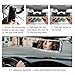 Bling Rhinestone Car Rear View Mirror - Crystal Diamond Decor for Women - Stylish Automotive Interior Accessory (Silver)