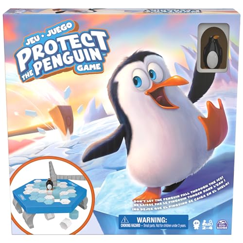 La Mejor Lista de Juegos Top 10. 47 Spin Master Games, Protege al Pingüino - Juego de Estrategia y Suerte para niños, Juegos de Mesa para preescolares, diversión Familiar para 2 a 4 Jugadores, Edades a Partir de 4...