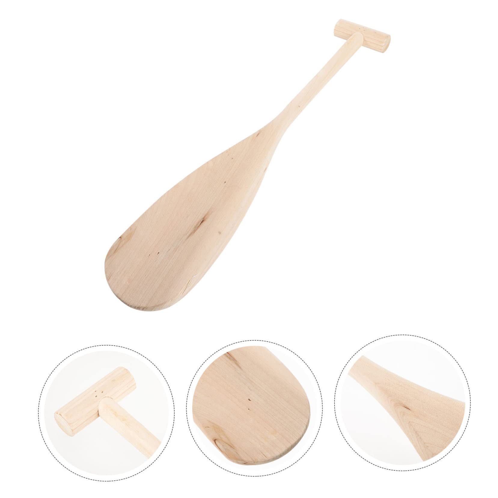 POPETPOP Boats Paddle for Performance Boys and Girls Wood Paddle Vintage Boat Design Comfortable Water Activities