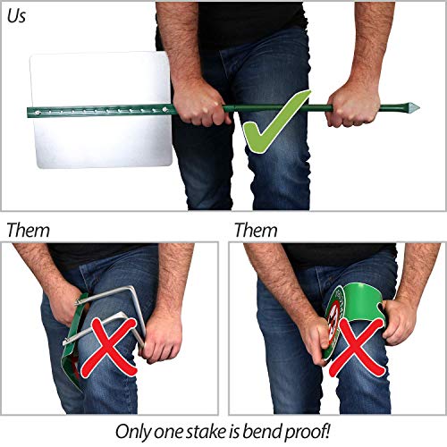 SmartSign No Trespassing Signs Private Property, 10 x 12 Inches Aluminum Sign with 3 Feet Stake - Image 5