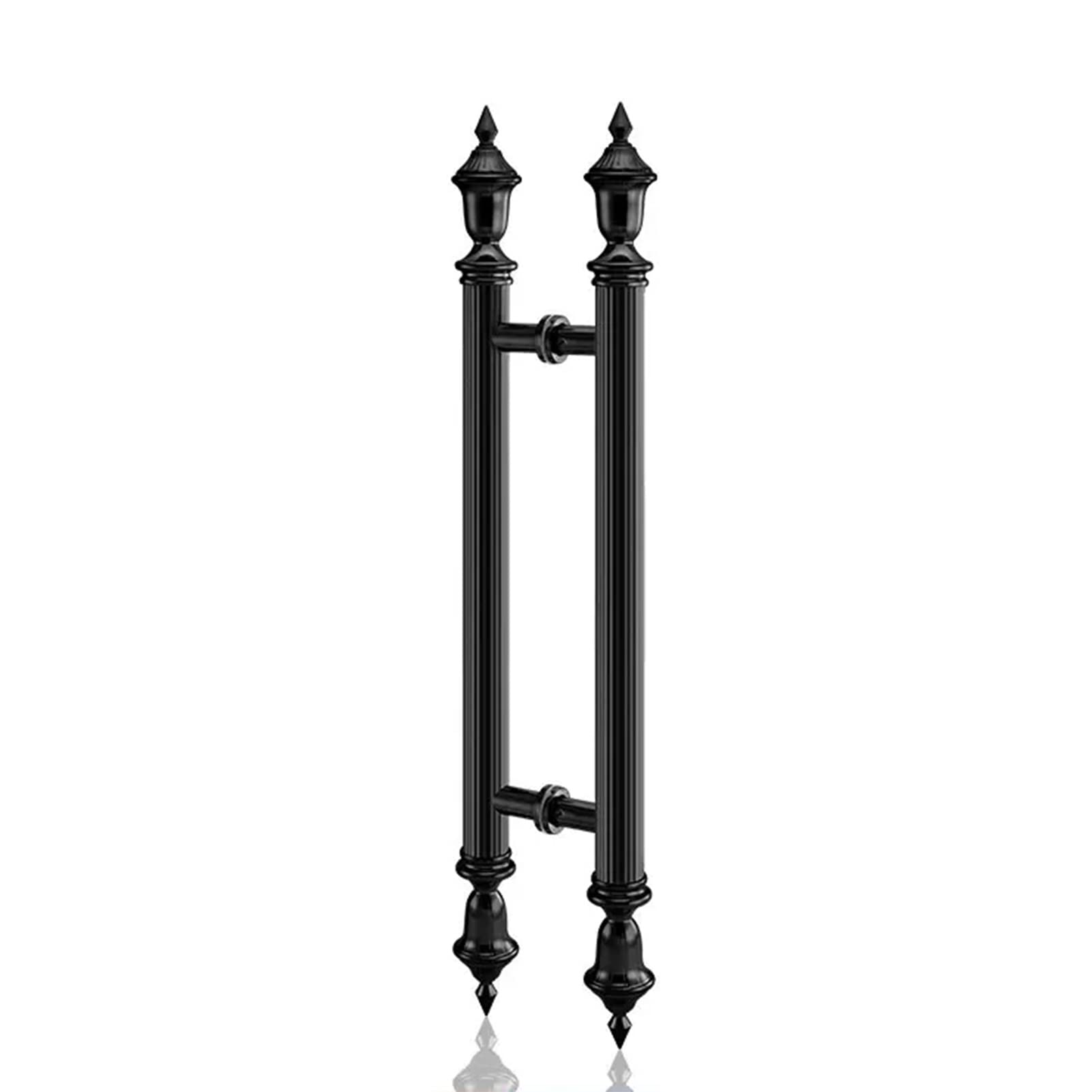 SaryEdge Euro Interior Door Handle, Push Pull Door Handle/Entrance Door Handle/Glass Handles,Stainless Steel Barn Door Wood Door Handles *80cm,Black-120cm(47 1/4")*80,Black-120cm(47 1/4")*80cm
