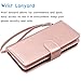 Tekcoo Compatible for Galaxy Note 5 Wallet Case/Samsung Galaxy Note 5 PU Leather Case, Luxury Cash Credit Card Slots Holder Carrying Flip Cover [Detachable Magnetic Hard Case] & Kickstand -Rose Gold