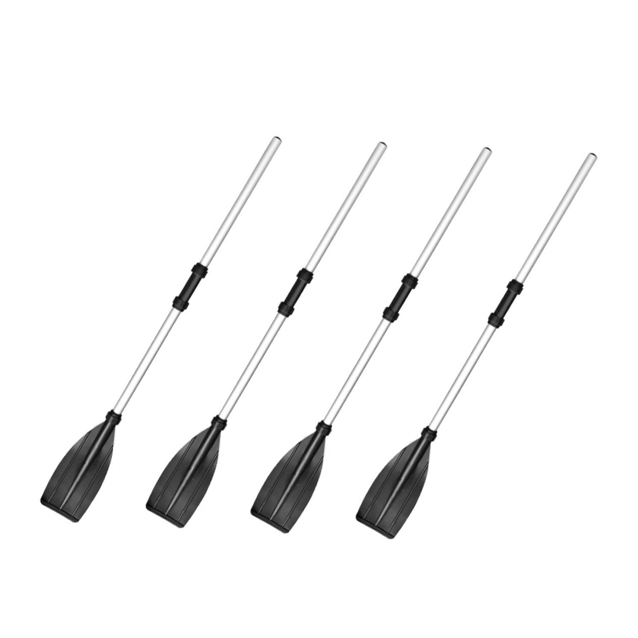 BCOATH Practical Detachable Kayak Paddle Oars Set 4 Pcs Aluminum Alloy Oars Fit for Most Kayaks and Wooden Boats