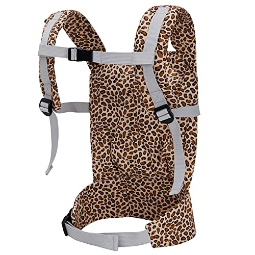 image for Bebamour Leopard Baby Doll Carrier Original Reborn Baby Carrier for Do