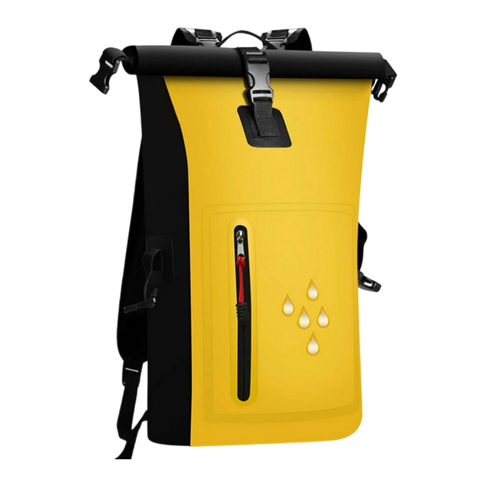 Milageto Borsa stagna Impermeabile, Sacca stagna da 25 Litri, Borsa Galleggiante Resistente agli Strappi, Zaino Impermeabile per Kayak, Canoa, Campeggio
