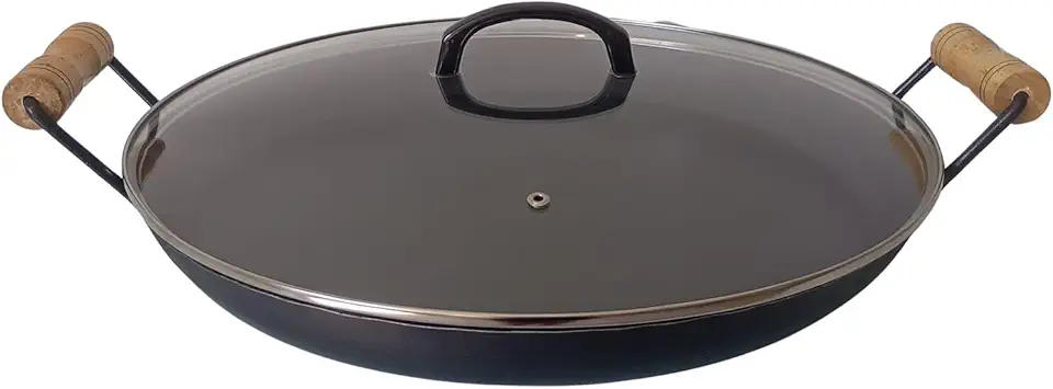 Disco Arado Chapa De Ferro 42 Cm C Tampa De Vidro 5cm Altura