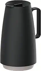 Bule Térmico Tramontina Exata em Plástico Preto com Ampola de Vidro 500 ml