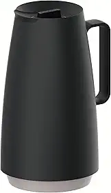 Bule Térmico Tramontina Exata em Plástico Preto com Ampola de Vidro 500 ml