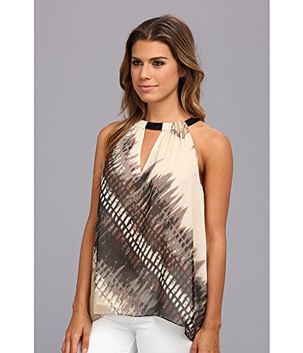 Vince Camuto Women's High/Low Graphic Renegade Blouse