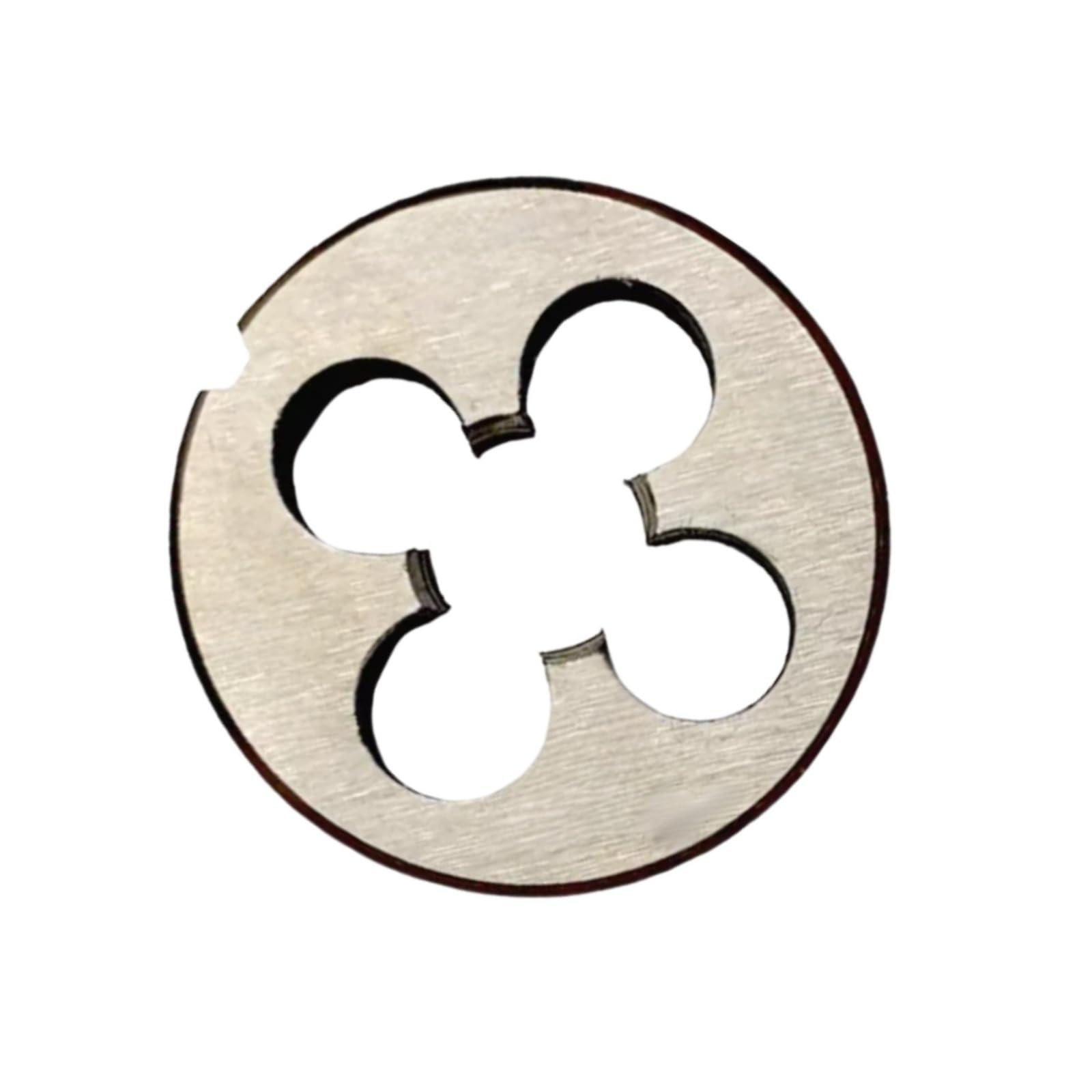 Hkejsjwa M4.5x0.5 Right Hand Round Die, M1.4 M1.6 M2 M2.2 M2.5 M2.6 M3 M3.5 M4 M4.5 Alloy Steel Screw Threading Dies Metric Round Thread Die(M4.5x0.5)