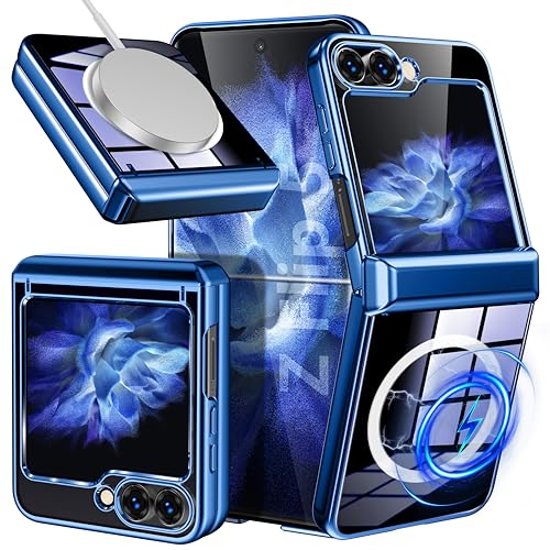Amazon.co.jp: QOUNVYW 適用 Galaxy Z Flip5 用 ケース Magnetic 対応