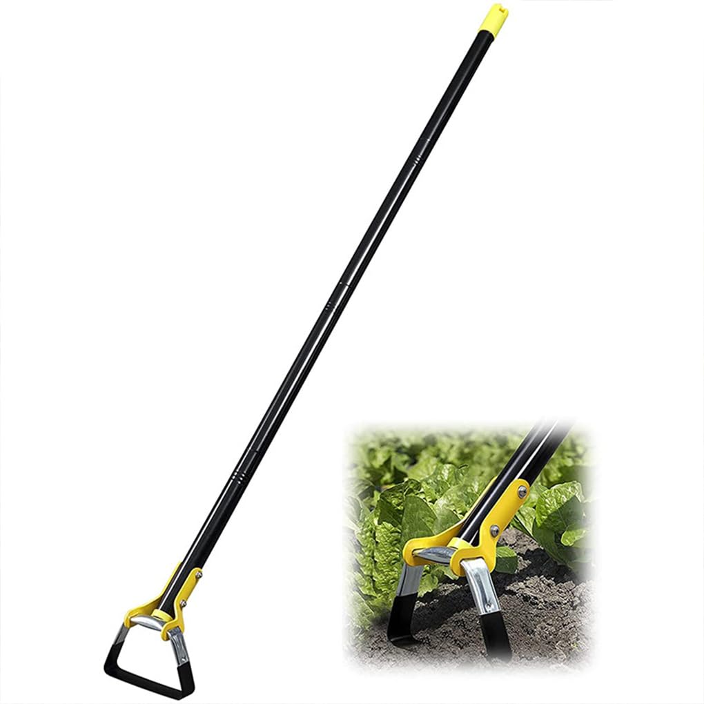 Outils de Jardin en Acier Inoxydable : houe,4 tronçons de 1.6m