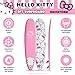 Hello Kitty 8ft Surfboard by Wavestorm | Graphic top Deck with high Density Slick Bottom | for Kids and Adults | Foam Construction with Accessories | Includes Basic Leash