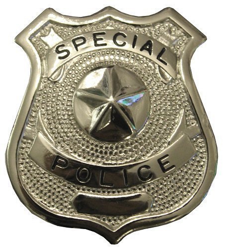 inet-trades EE.UU. Placa de Policía Metal Police Lote Disfraz Marca de Servicio Policía Placa Carnaval