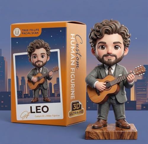 Custom 3D Action Figure from Photo, Personalized 3D Mini Figurine Statue Design Your Own Ultra HD Resin Cartoon Sculpture Collectible Gifts for Mom Couple Mother's Day Birthday Anniversary Weddings