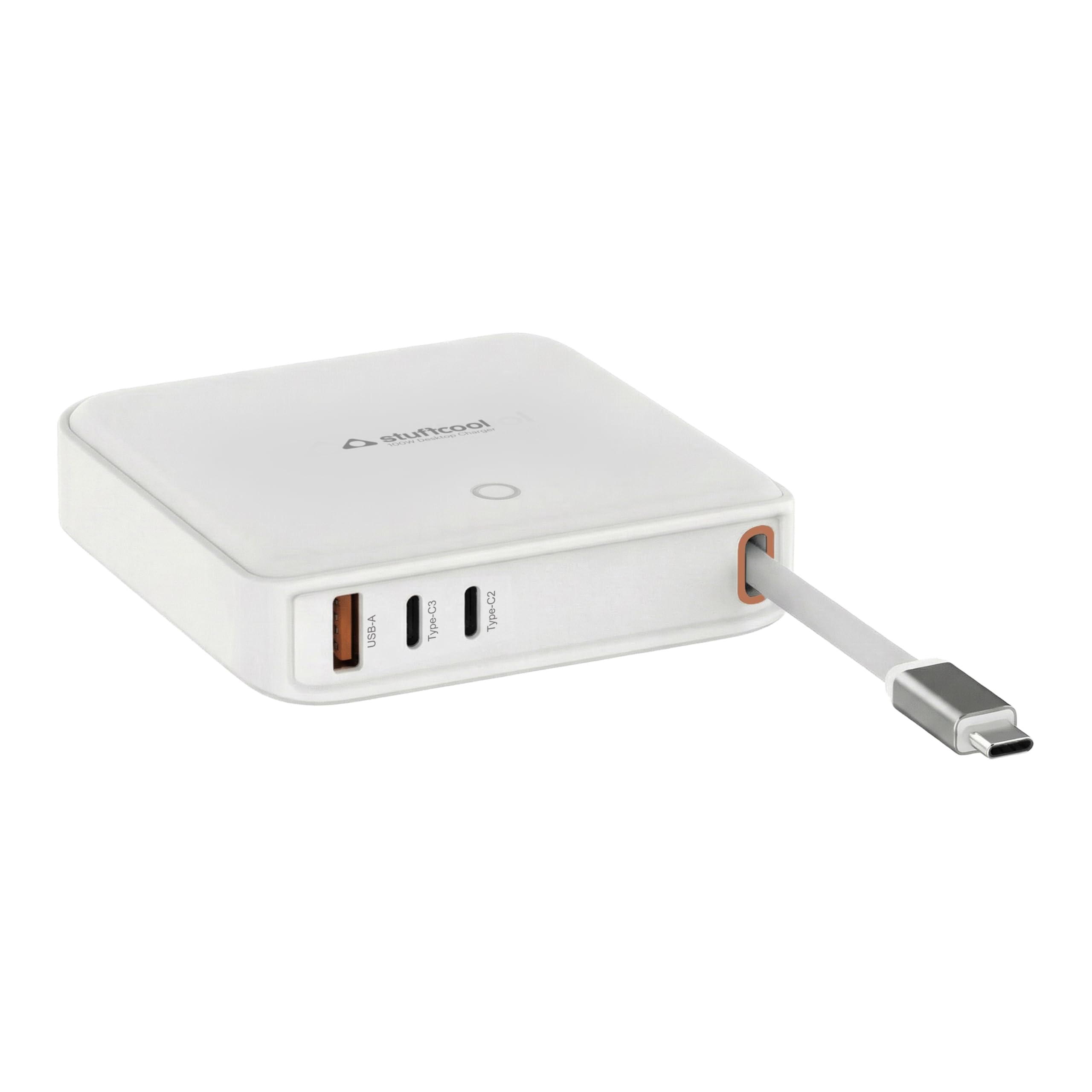 Stuffcool Zeno 100W Desktop Charging Station, 65W Retractable Type-C Cable, Dual 100W PD 3.0 & PPS Ports, USB-A QC 3.0, SFC 2.0, BIS Certified, Compatible with MacBook Pro, Laptops, & Smartphones-picture-34