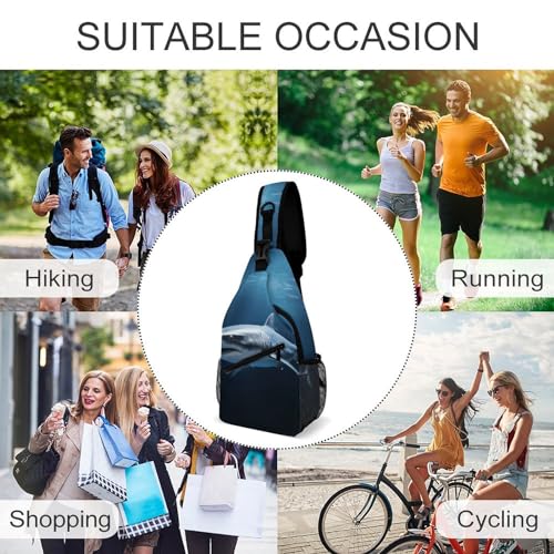 Bolso bandolera sport casual para senderismo 38x20 cm miniatura 6