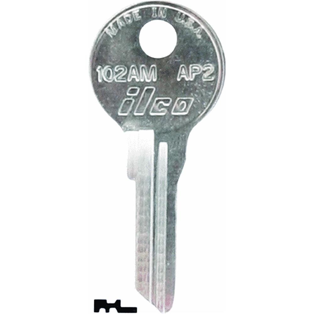 Ilco 101AM Key Blank, Chicago/Steelcase AP1