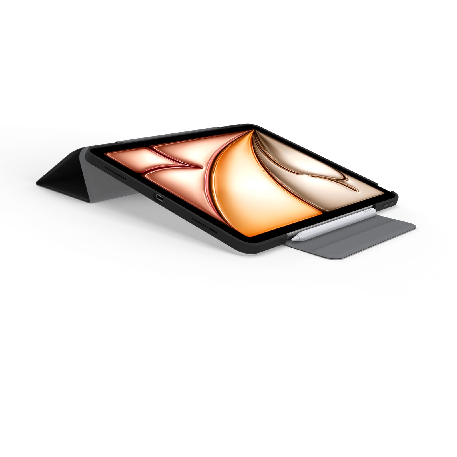 OtterBox Symmetry Folio Custodia per iPad Air 13 pollici (M2/M3/M4), antishock e cadute, custodia Folio protettiva sottile, testata a norme MIL-STD 810G, Nero, Senza Retail Package