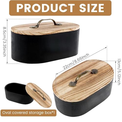Organizador de madera higiénico con tapa protectora de cosméticos 6