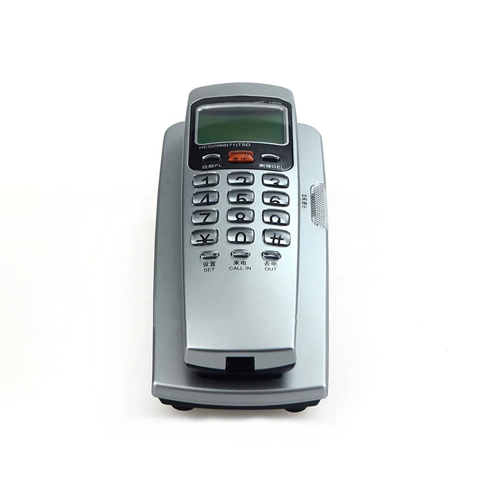 Juego de 5 teléfonos FSK/DTMF para montar en la pared, extensión pequeña, decoración de identificación de llamadas, teléfono fijo, hogar, hotel, oficina, escritorio