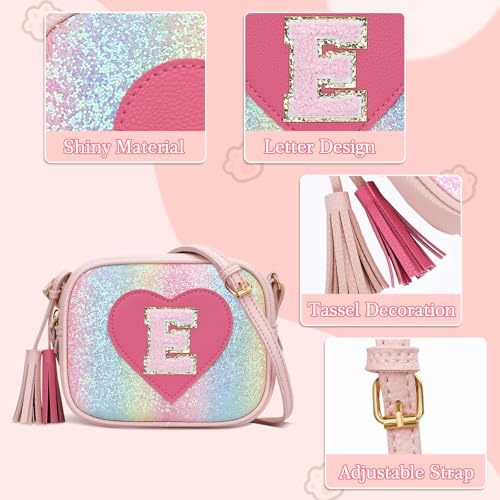 Image of KKXIU Birthday Gifts for Girls Initial Toddler Purse Cute Kids Crossbody Bag
