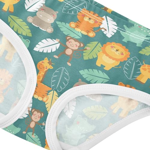 Little Girl Underwear Toddler Panties Kids Undies Giraffe Lion Cartoon Animal Soft Cotton Briefs 2T-8Y4