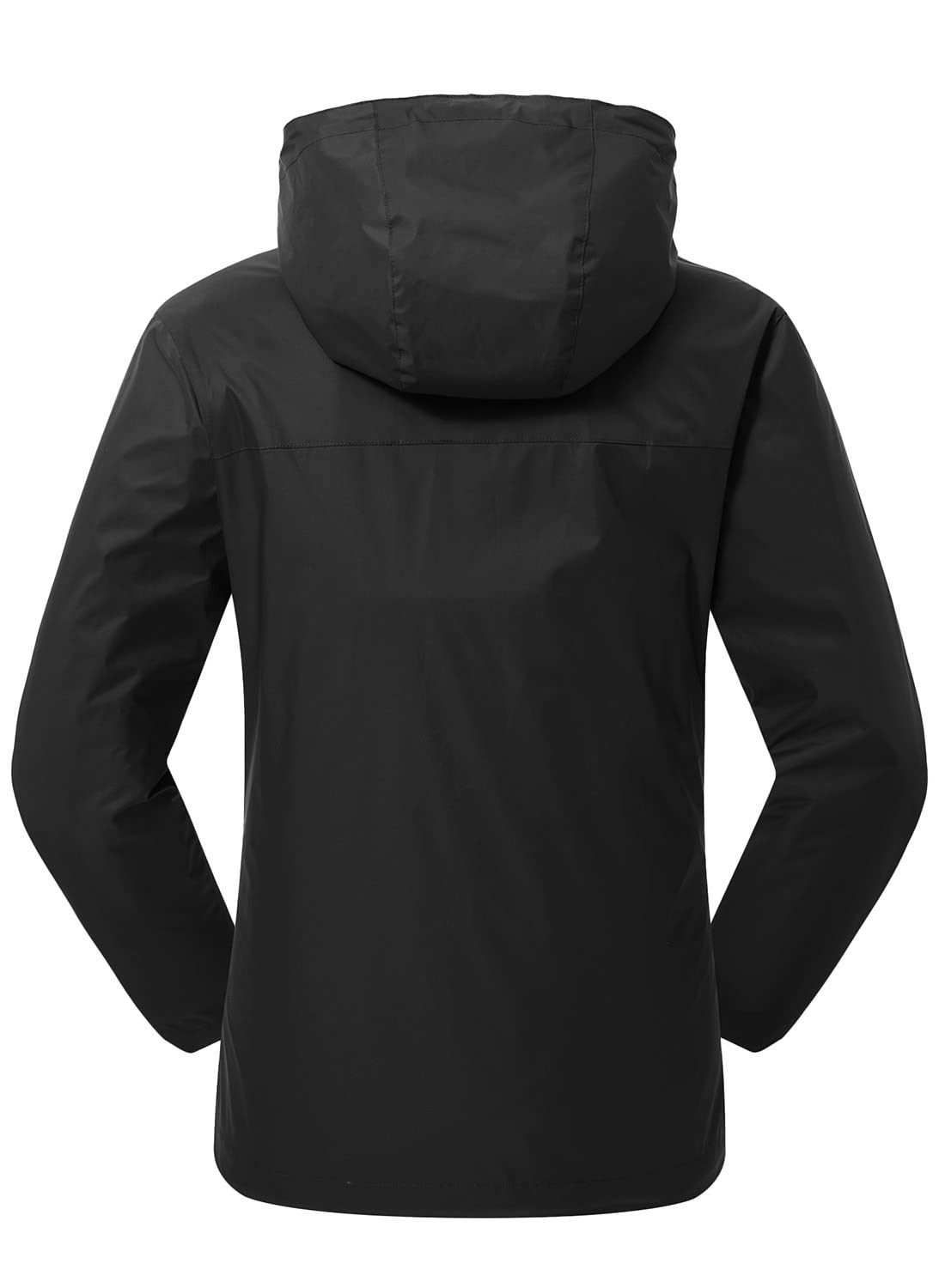 YSENTO Damen Regenjacke Wasserdicht Atmungsaktiv Outdoorjacke Leichte Übergangsjacke Windbreaker mit Kapuze