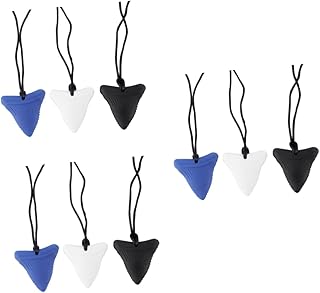 Toyvian 9 Peças Colares De Mastigar Brinquedos De Silicone Colares Para Crianças Brinquedos De Mastigar Para Bebês Para Crianças Colar De Mordedor De Bebê Colar De Dentição Colar De