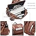 CLUCI Backpack Purse For Women Fashion Leather Designer Travel Large Ladies Shoulder Bags with Tassel Brown