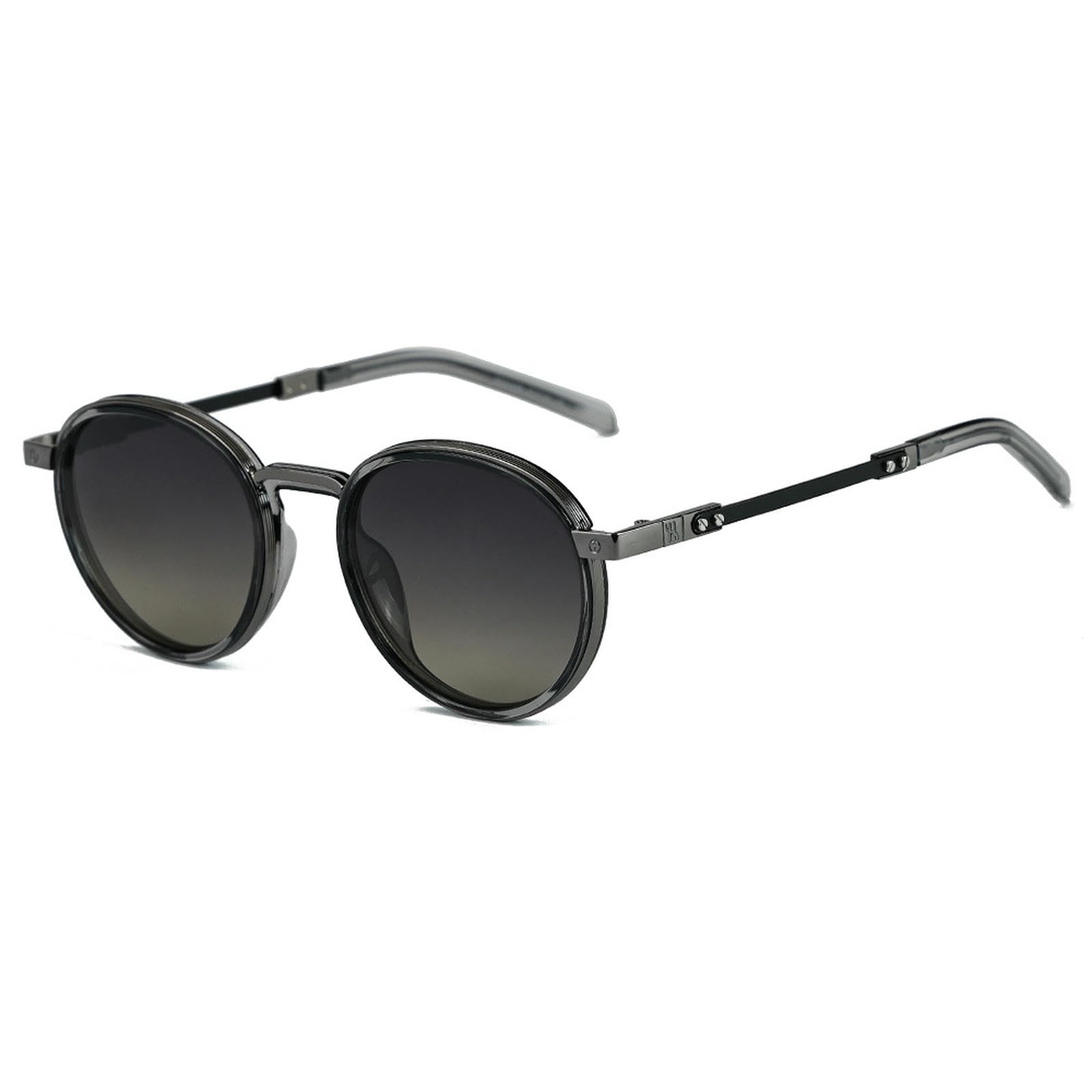 Sonnenbrille Damen Frauen Mode Kleiner Rahmen Straßenfotografie Outdoor Reisen Strand Sonnenbrille-c106 Schussgrau Progressiv Grau Grün