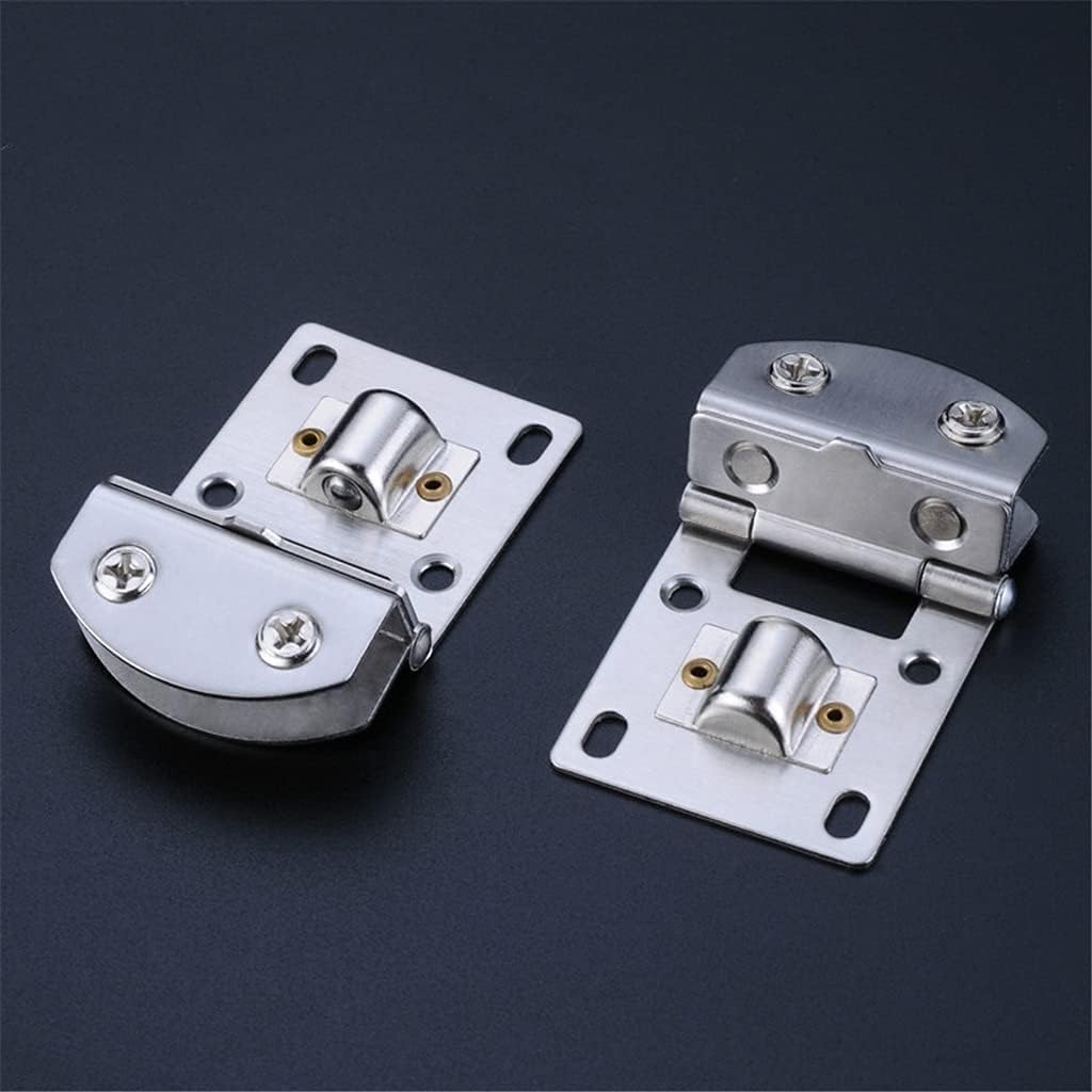 EFARMA Glass Door Hinge, 5-9mm Glass Door Hinge Clamps Stainless Steel Wine Cabinet Bread Cabinet Cupboard Cabinet Gate Clip Door Hinges for