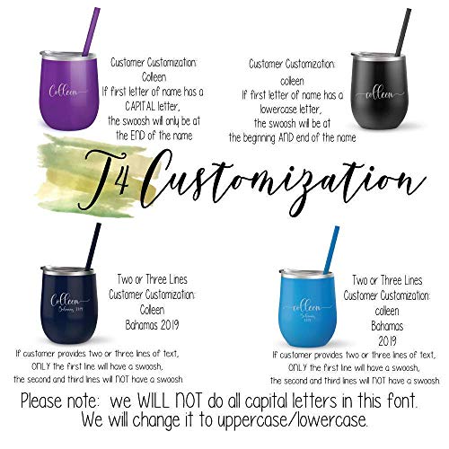 Custom Gift Stainless-Steel Tumbler, Skinny Personalized Tumbler (20 Ounces) #TOP7