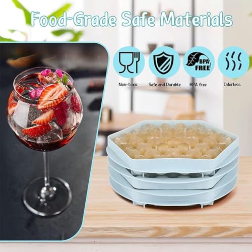 Molde para cubitos de hielo Mini Whiskey Ball redondo miniatura 2