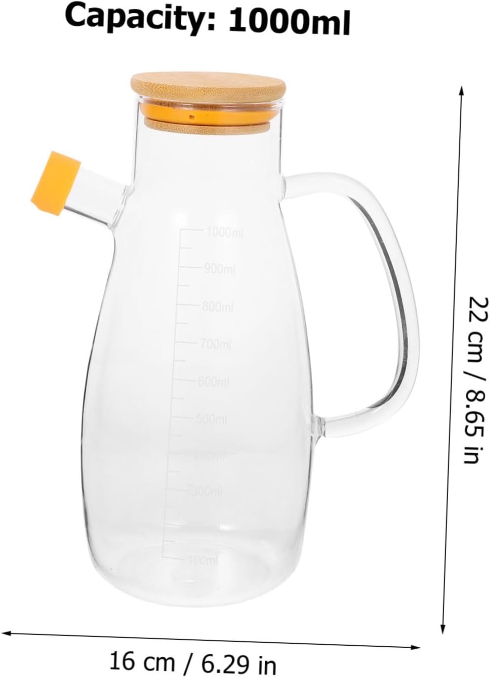 BESTYASH Glass Oil Bottle Lid Olive Oil Sprayer Dispenser Cooking Storage Container Kitchen Bottle Vinegar Dispenser