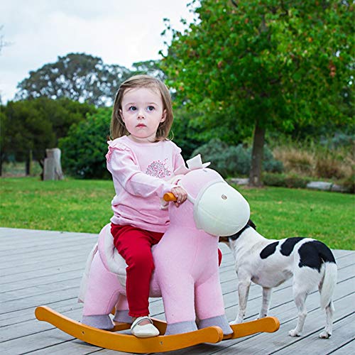 KIKIRon-Toys Schaukeltier Baby-Schaukelpferd-Kind-Fahrt auf Spielzeug -Kind Reitspielzeug - Reitpferd for 1-3 Jährige… – Bild 4