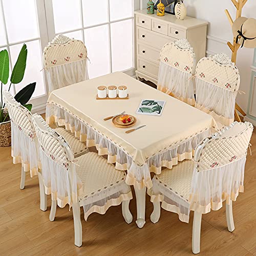 Couverture de chaise en tulle et nappe rectangulaire lavable pour réception - 7