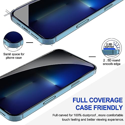 Image of DPJ Privacy Tempered Glass Screen Protector Compatible For iPhone 13 Pro Max /iPhone 14 Plus (6.7 Inches) With Edge To Edge Coverage [Pack of 1] [Privacy]