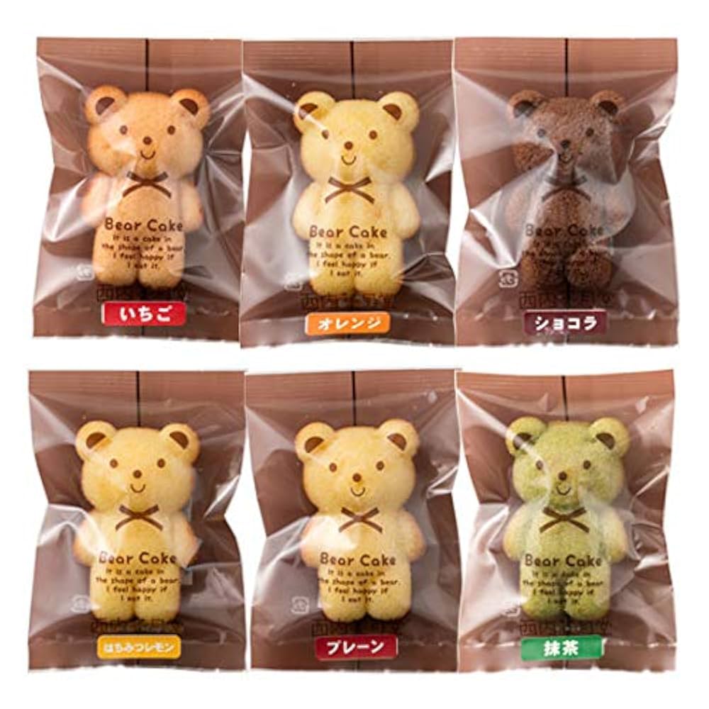 Amazon.co.jp: くまちゃん マドレーヌ 合計6個セット : ホーム