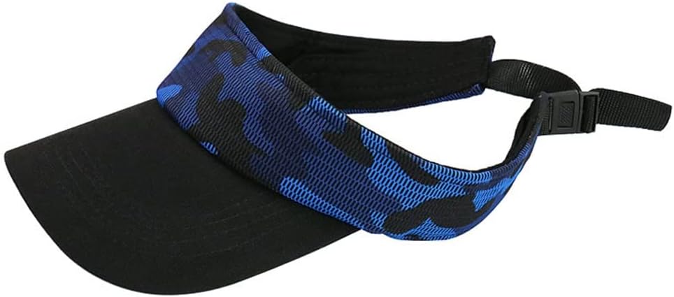 Camo Mesh Visor Hats for Hiking Running Sun Protected Men's Women's Cap Grey