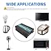 WZRELB LED Display 2000w Rated Power 4000W Peak Power 24Vdc to 120Vac True Pure Sine Wave Solar Power Inverter for Home or Office Power Converter, (RBP200024B1)