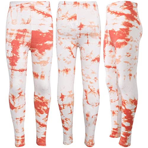 Kids Girls Leggings Tie Dye Print Stylish Fahsion Trendy Dance Legging 5-13 Year4