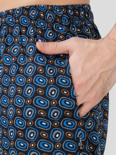 Image of Zeffit Pure Cotton Printed Men Three Fourths|Everyday 3 /4 Capri for Mens