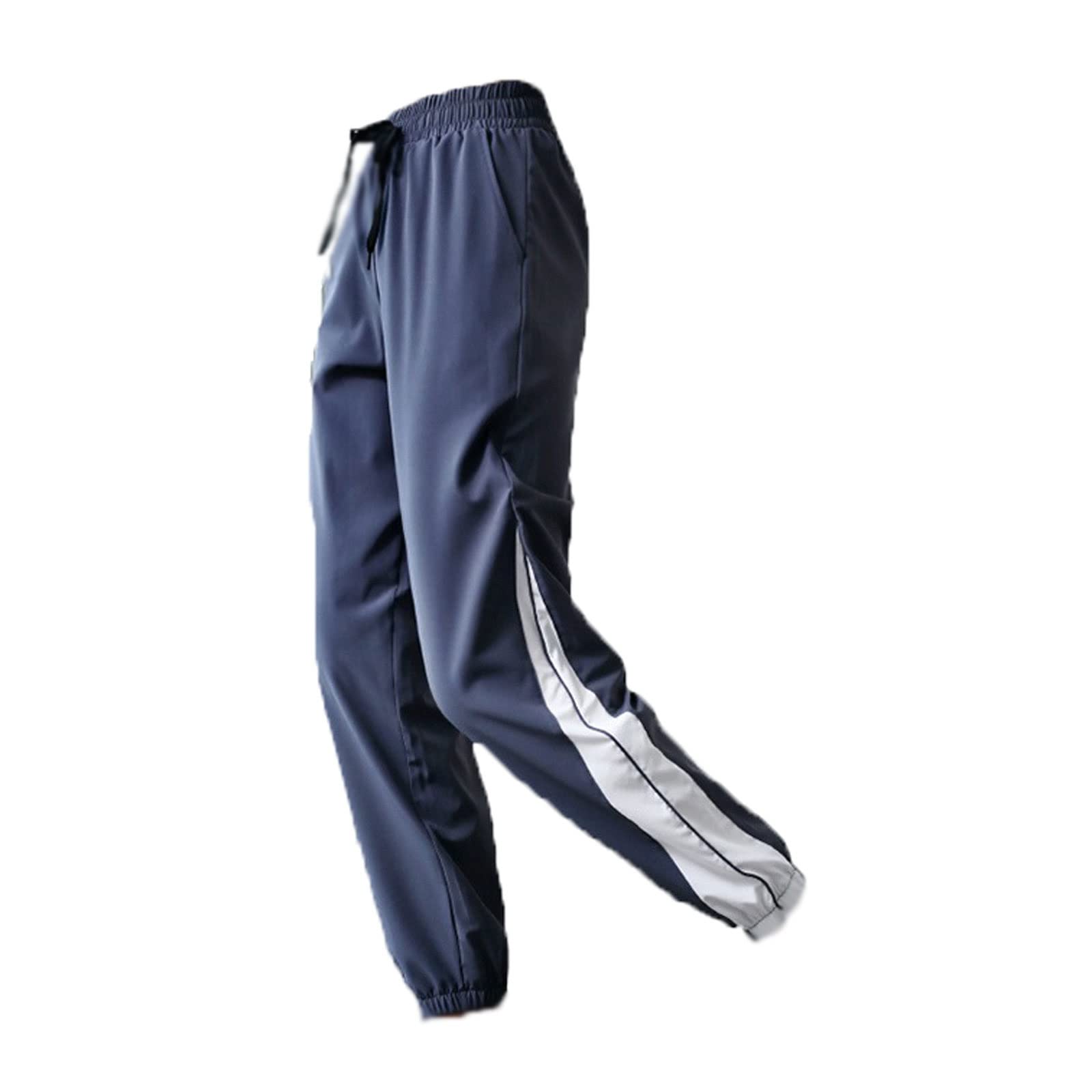 TONGUCTONGUC Men's Sports Pants Sports pants loose spring running sportswear trousers fitness jogging pants (Color : Hortel�, Size : XL)