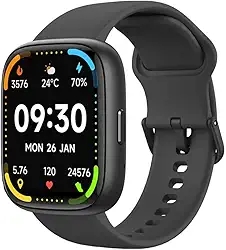 Relogio Smartwatch Pulse Masculino e Feminino,Tela HD de 1,8" Relógio Smartwatch com Alexa, 100 Esportes,Frequência Cardíaca e Monitoramento do Sono,IP68 à rova d'água,Compatível com Android iOS