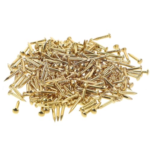 OSALADI 100pcs Round Nails Furniture Upholstery Nails for Wall Decor Craft Projects